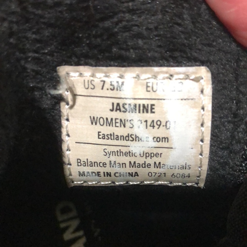 Eastman Black Jasmine Boots size 7.5 medium